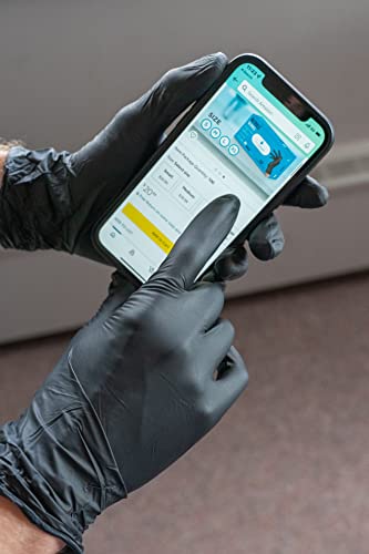 Clean Space Project Csp Black Nitrile Gloves, Extra Thick 5.5 Mil, Disposable, Powder-Free, Latex-Free #TOP5