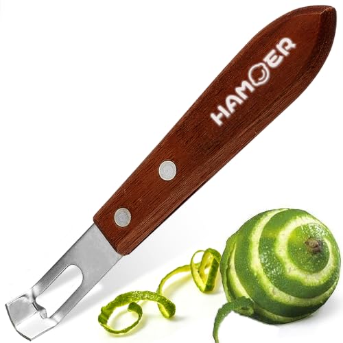 HAMOER Wooden Handle Channel Knife