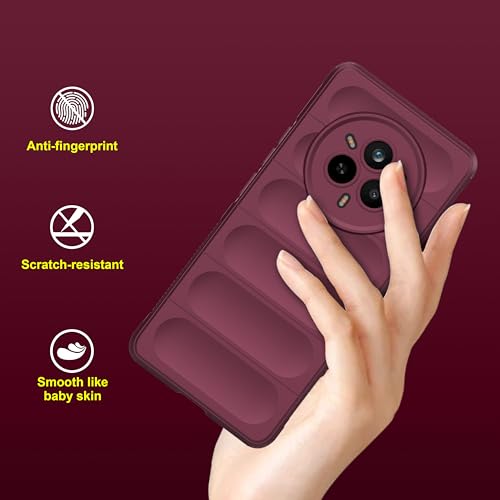 Image of amazon basics Back Case Cover for Realme 14 Pro 5G | Compatible for Realme 14 Pro 5G Back Case Cover | Liquid Silicon Magic with Camera Protection | Plum