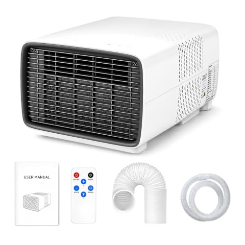 HEIHEIZI Aire Acondicionado Móvil 2700 BTU 280W 3 En 1 CE para Caravana