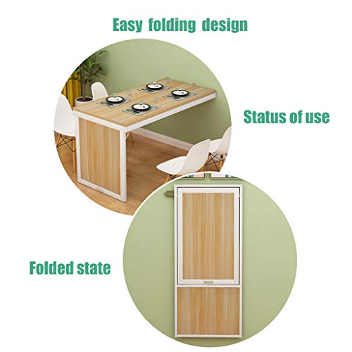 Wall Desk Wall Mounted Folding Table, Space Saver Fold Out Kitchen Dining Desk, Computer Table, Invisible Wall Table, Home Office Workbench Bar Desk