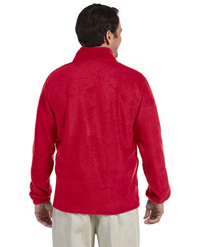 8 oz. Quarter-Zip Fleece Pullover, Medium, RED2