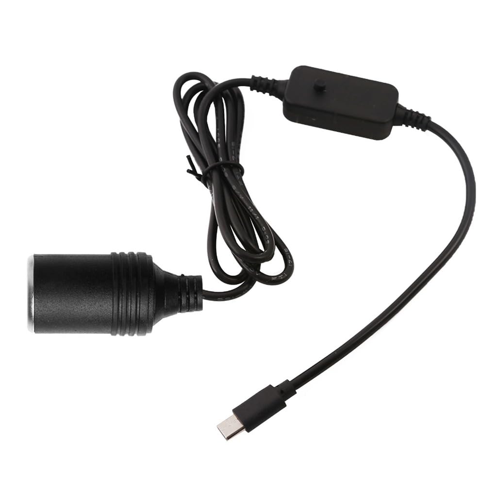 Multi Car Socket Converter Type-C to Adapter Power Your Devices 5V9V12V15V20V3A Voltages