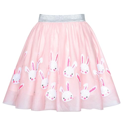 Image of Sunny Fashion Girls 2 Piece Set Shirt Skirt Love Heart Valentine Casual Festive