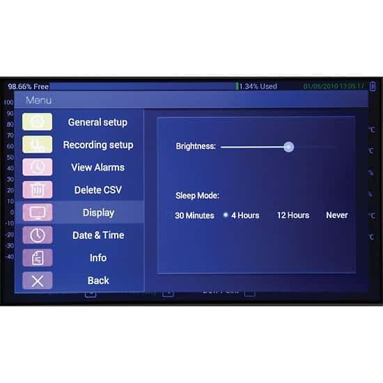 Traceable Temperature/Humidity Touchscreen Recorder