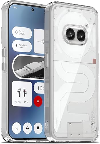 Image of Anti-Yellow Clear Case for Nothing Phone 2a and 2a Plus | UV Shield Technology | Zero-Yellowing Formula | Drop Protection (TPU + Polycarbonate | Crystal Clear)