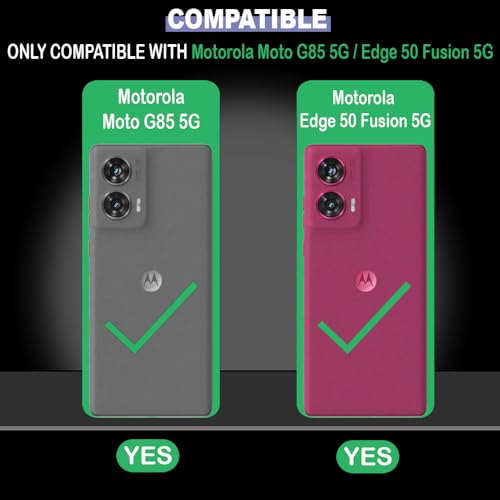 Image of Back Cover for Motorola Edge 50 Fusion 5G | Full Camera Protection | Premium Liquid Silicon Case | Flexible Bumper Case for Motorola Edge 50 Fusion 5G (Purple)