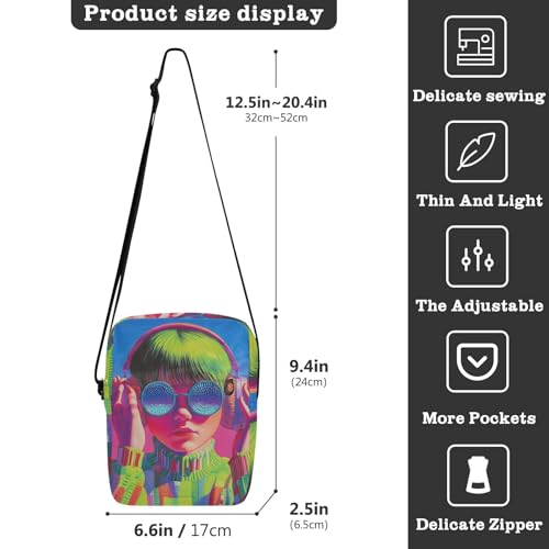 KLL Cool Boy Dopamine Color mens messenger bag crossbody Vegan Leather cross body bag Casual Shoulder Handbag3