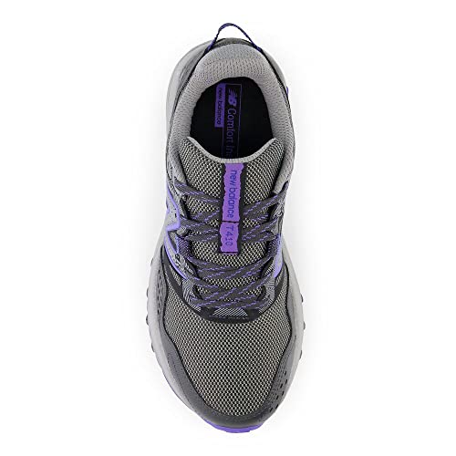 New Balance Women's 410 V8 Trail Running Shoe, Shadow Grey/Electric Indigo/Black, 9 M