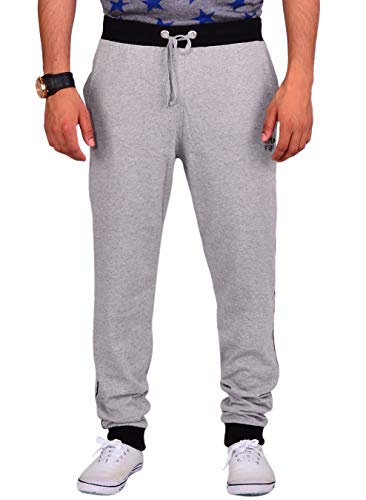 Image of VEGO Men's Grey Cotton Track Pant