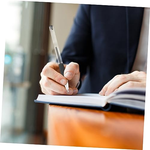 12 bolígrafos de gel negro para escritura suave miniatura 7