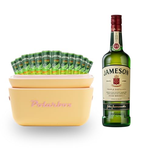Jameson 70 cl + Jameson Ginger Lime REDI Cóctel 12 unidades con POLARBOX de Regalo
