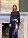 LRW DESIGNS - Women’s Handmade Oblong Patchwork Scarf made from Recycled Men’s Shirts and Black Tulle with Tail Accents