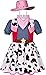 Cowgirl Costume for Girls with Hat Halloween Dress Up Party (5-6 Years)