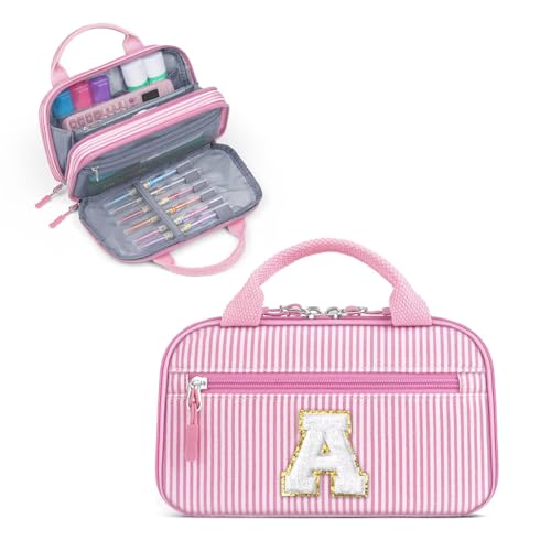 YOOLIFE Pencil Case for Girls Kids Pink Pencil Pouch Pen Case Birthday Gifts for 6 7 8 9 10 11 12 13 Year Old Girls Daughter Pink A
