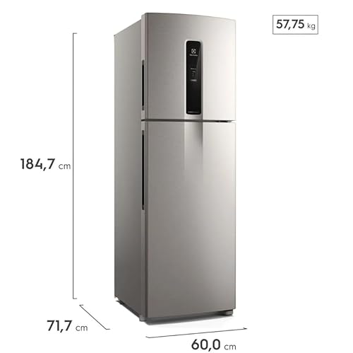 Geladeira Electrolux Frost Free Inverter 410L Efficient com AutoSense Inox Look (IF46S) 220V