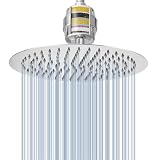 Voolan 8-Inch Rainfall Shower Head with 15-Stage Filter — product image