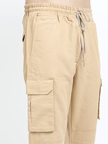 Image of KETCH Men Mid Rise Regular Fit Jogger Trouser