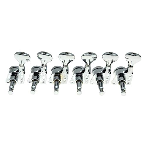 Kaish 18:1 Gear Ratio Guitar Locking Tuners Machine Heads Guitar Locking Tuning Keys Pegs For Strat/Tele/Lp/Sg Most Electric Or Acoustic Guitars Chrome #TOP3