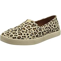 TOMS Mujer Avalon Zapatillas deportivas, Beige Beis Leopardo, 39 EU