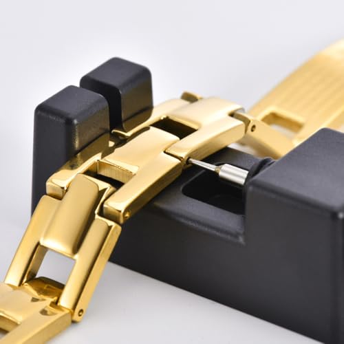 Glanzend Uhrenarmband Reparatur Werkzeug Set, Uhrenwerkzeug Stiftausdrücker für Uhrenarmbänder Kürzen, Uhrmacherwerkzeug für Uhrenstifte, Uhrenglieder Werkzeug, Uhr Verkleinern Tool