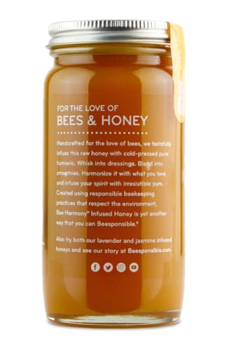 Miel con cúrcuma Bee Harmony, 12 oz, pack de 2 miniatura 7