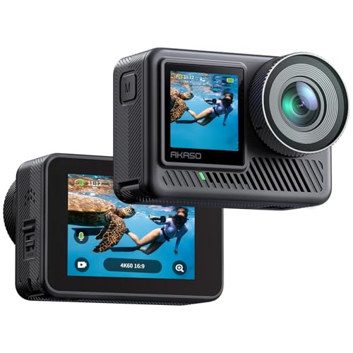 AKASO Brave8 lite アクションカメラ 4K60fps 20MP 本機防水10m 水中カメラ...