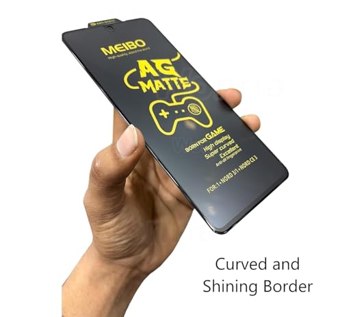 Image of WonRia Matte Screen Guard Protector for Vivo T3 / iQOO Z9 (5G) Matte Tempered Glass Edge to Edge [Anti-FingerPrint | Anti-Glare | Shinning Border] - installation Kit
