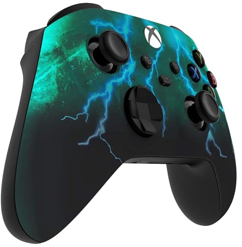 Image of Custom Controllerzz Wireless Controller for Microsoft Xbox Series X /S & Xbox One - Custom Soft Touch Feel - Custom Xbox Series X /S Controller (X /S Green Skies)