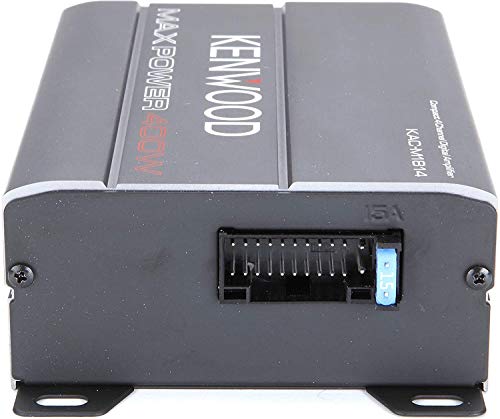 Kenwood KAC-M1814 4-Channel Compact Bridgeable Marine/Motorsports 400W Max Power Digital Amplifier