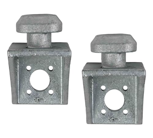 Image of Mytee Products Shipping Containers Side Twist Lock - Hot Dipped Galvanized Steel - Used for Connecting Containers Placed into Position (2 Pack)