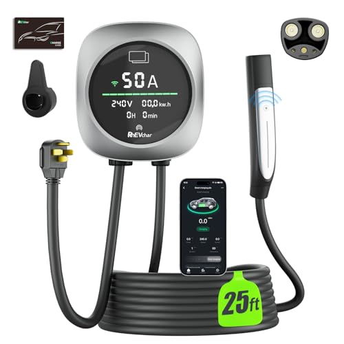Level 2 48A Hardwired EV Charger with Smart App