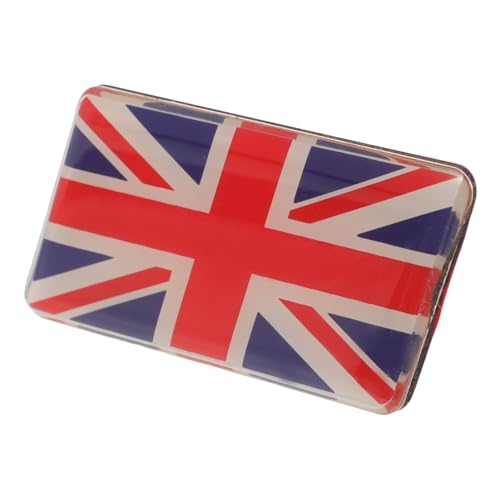 Mikinona Autocollant De Voiture Drapeau Britannique Autocollant De Coffre Drapeau Anglais Décorations De Véhicules En Métal Décalcomanie Pare-chocs 3d...
