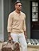 COOFANDY Men's Knit Polo Sweater Casual Long Sleeve Polo Sweater Lightweight Button Down Golf Pullover Sweaters