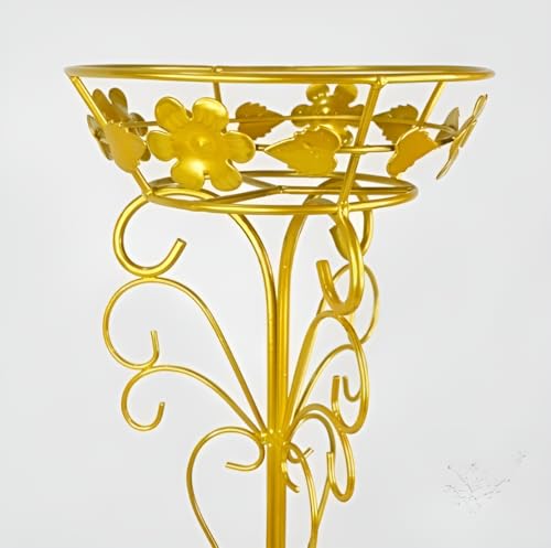 Image of MetalTouch Elegant Plant Stand vase Type Flower Pot Stand for Balcony Living Room Outdoor Indoor Plants Plant Holder Home Decor Item-60 cm (Golden)