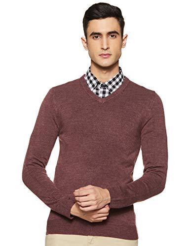 Marks & Spencer Men’S Jumper (T30/7030I_Wine_S)