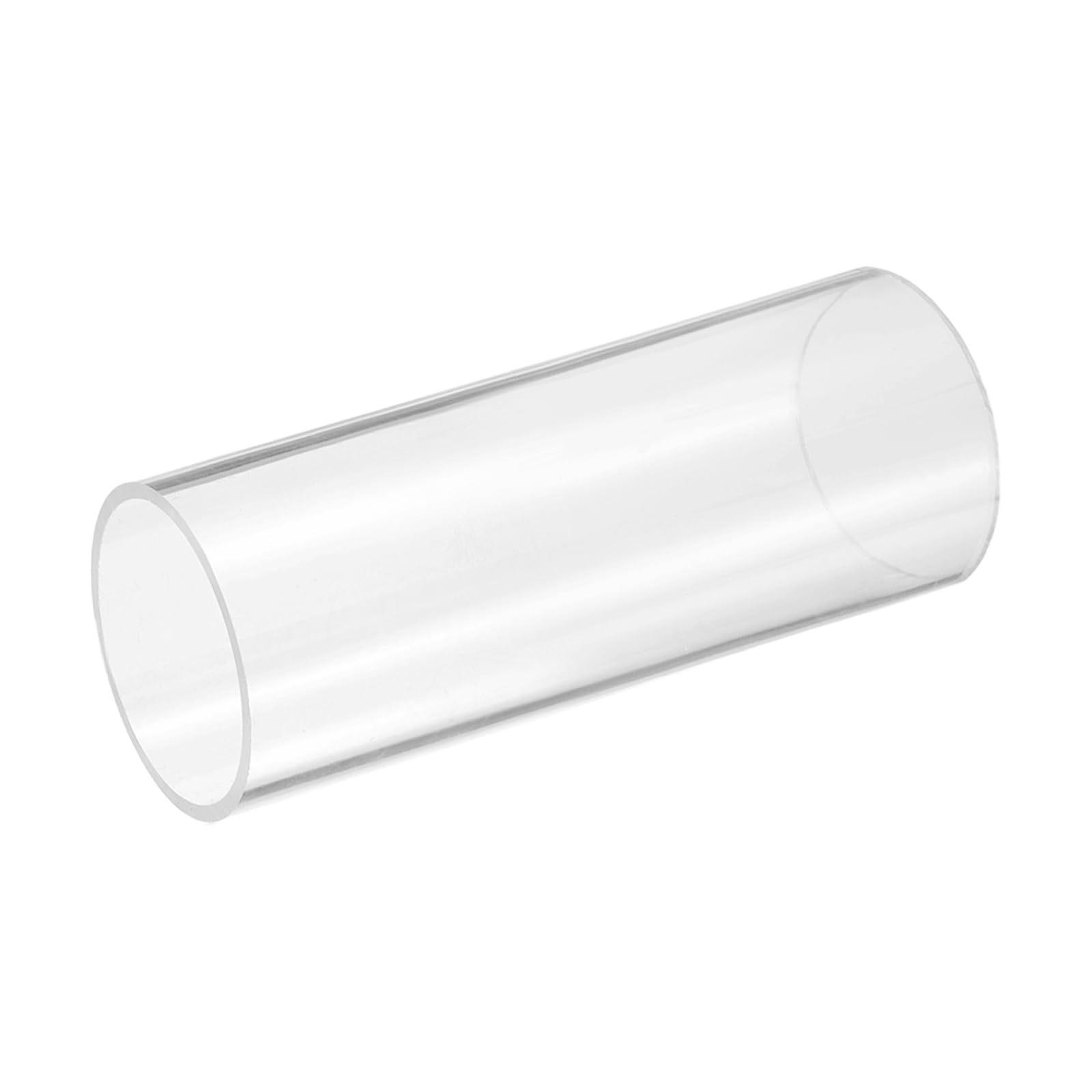 sourcing map Tuyau rond en acrylique rigide transparent de 61 mm x 65 mm de diamètre extérieur pour plomberie, éclairage, projets de bricolage