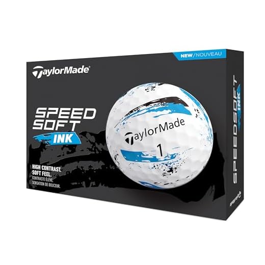 TaylorMade SpeedSoft Ink Blue Golf Ball, 2024