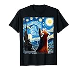 Photo Gallery artistic red panda camicia van gogh notte stellata panda rosso maglietta Photo Gallery artistic red panda camicia van gogh notte stellata panda rosso maglietta