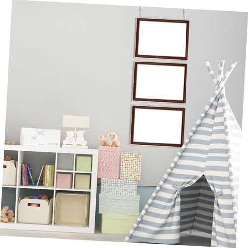 Image of 2pcs Adjustable Steel Wire Picture Hanging System with Hooks Durable Hanging Hardware for Art Frames and Mirrors Versatile Kit Silver for Easy Installation and Secure Display