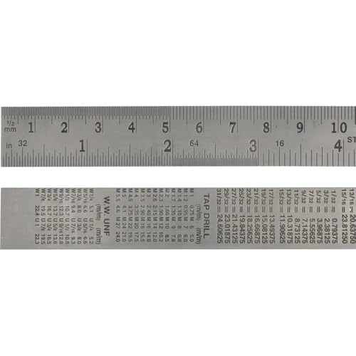 Règle graduée en acier, Long. : 2000 mm, Larg. : 30 mm, Epaisseur 1,0 mm, Graduation du bord supérieur : 1/2 mm, Graduation du bord inférieur : 1/1 mm Règle graduée en acier, Long. : 2000 mm, Larg. : 30 mm, Epaisseur 1,0 mm, Graduation du bord supérieur : 1/2 mm, Graduation du bord inférieur : 1/1 mm