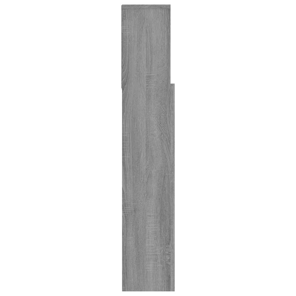 vidaXL Armoire de tête de lit Sonoma Gris 120x19x103,5 cm