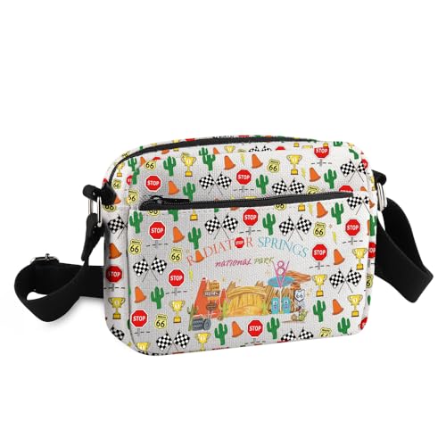 KUIYAI Cars Movie Merchandise Crossbody Purse Bag Lightning McQueen Lover