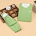Kids Boys Girls Soft 𝗣ajamas Set 𝐒leepwear 𝐏js Fleece Sweatshirt Long Sleeve 2 Piece Cotton (Green, 18-24 Months)