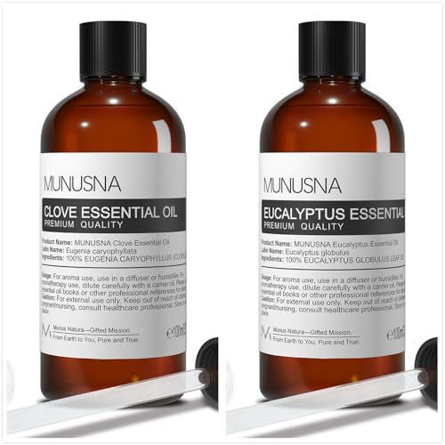 Aceite Esencial de Clavo y Eucalipto para Aromaterapia