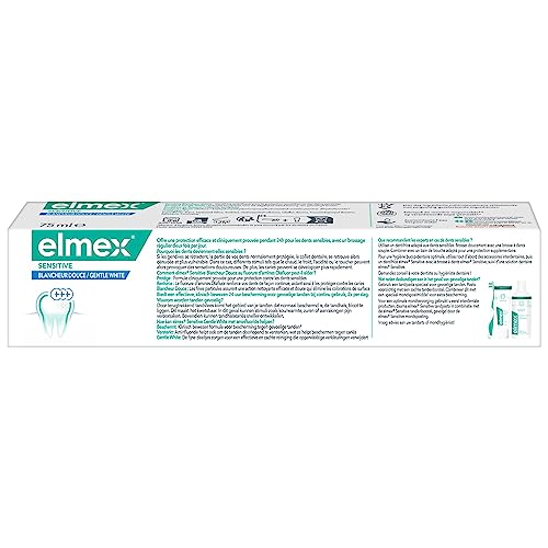 ELMEX Elmex Sensitive Zahnpasta mit weichem Weißgrad 0% Farbstoffen – Empfindliche Zähne, schmerzhaftes Zahnfleisch… – Ansicht 2