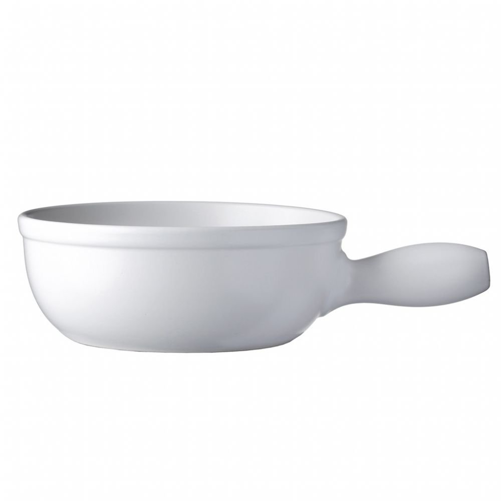 Spring 2896205924 Caquelon à fondue en aluminium compatible induction Blanc 24 cm