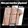 Combinaison De Muscles Abdominaux en Silicone pour Homme, Muscles Doux Et Textures De Peau Claires pour Accessoires d'halloween,Color 2,One Size #4
