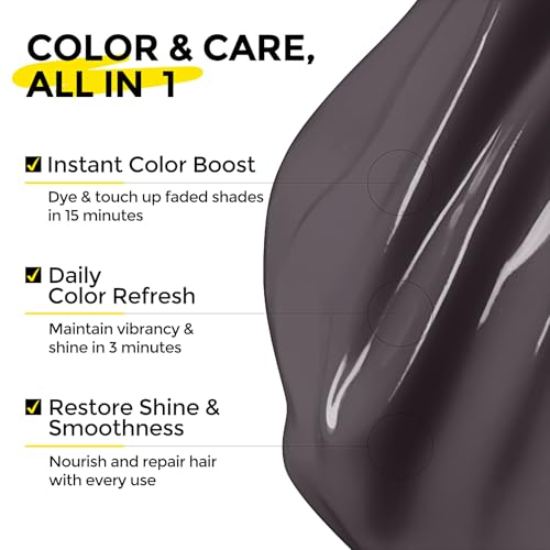 Image of COLORLOMO Color Depositing Conditioner, Semi Permanent Hair Color for Bleached, Highlighted & Color-Treated Hair, Hydrating Formula with Shea Butter & Almond Oil, 6oz-Silver