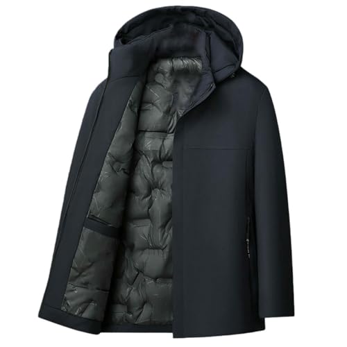 Veste matelassée homme chaude contre le froid à doublure peluche